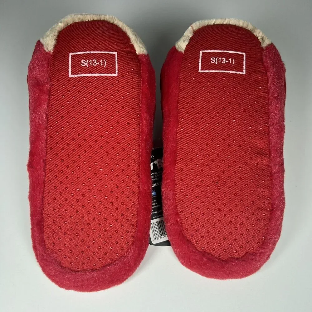 NEW! Angry Birds Red Bird Plush Slippers 2011 Size Small Kids 13-1